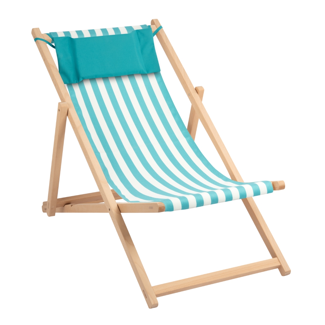 Liegestuhl Bezug - Aquamarine Stripes